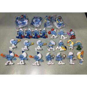 McDonalds 2011‎ 2013 Smurfs Movie Happy Meal Toys Some Duplicates Lot Of 25